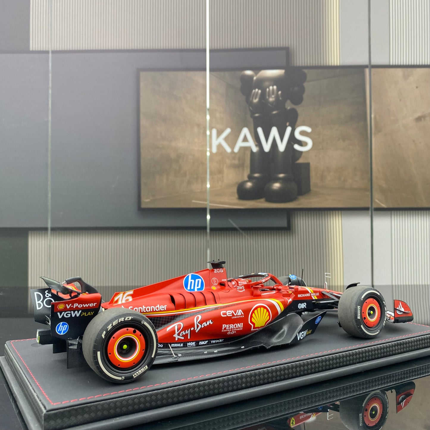 BBR1/18 Ferrari Miami #16 Charles Leclerc 3rd place racing car model