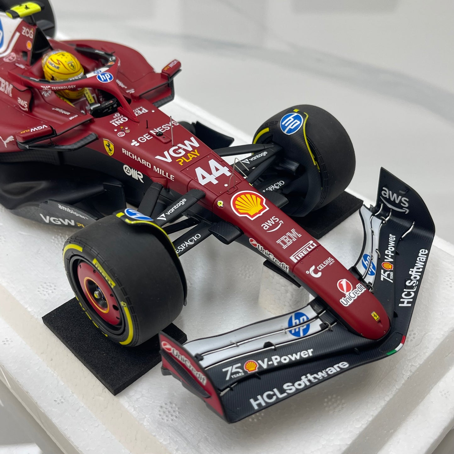 BBR 1/18 Ferrari Hamilton Monaco GP 2025 Red P18267C44