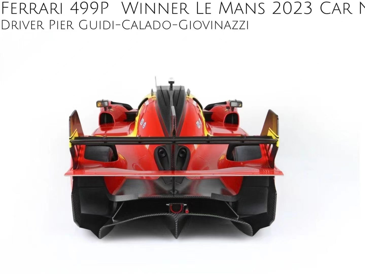 BBR 1/12 Ferrari 499P 2023 Le Mans Endurance Race 51 Limited Edition Car Model