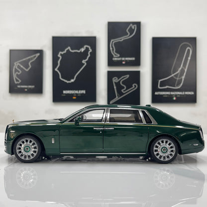 ZP 1/18 Rolls-Royce Phantom VIII (Gold Badge/Luggage Set Edition) – Peninsula Green (ZP117)