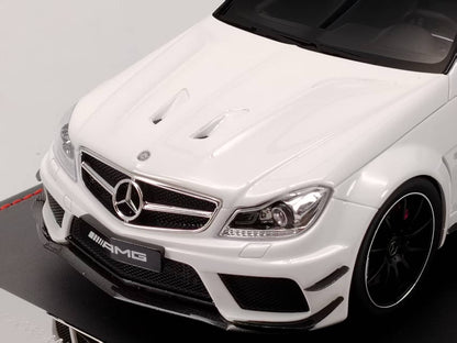 NA 1/18 Mercedes-Benz C63 AMG Black Series White Resin Car Model