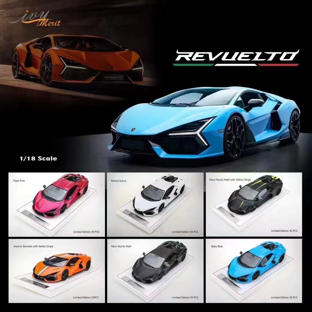 IVY MODEL 1/18 Lamborghini Revuelto limited edition car model ornament