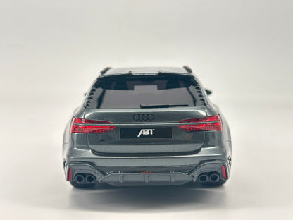 TOPSPEED 1/18 Audi ABT RS6-R Daytona Grey Simulation Car Model Ornaments