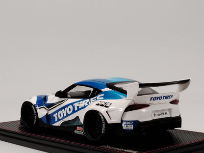 Ignition Model 1/18 Toyota PANDEM SUPRA A90 White and Blue IG2763