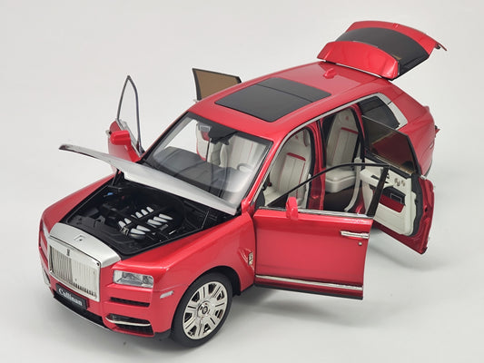 Kengfai 1/18 Rolls-Royce Cullinan Candy Red Alloy Model Car