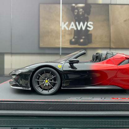 Ferrari SF90 Ferrari Spider, edición limitada, modelo de coche de resina simulada, regalo, escala 1/18, BBR