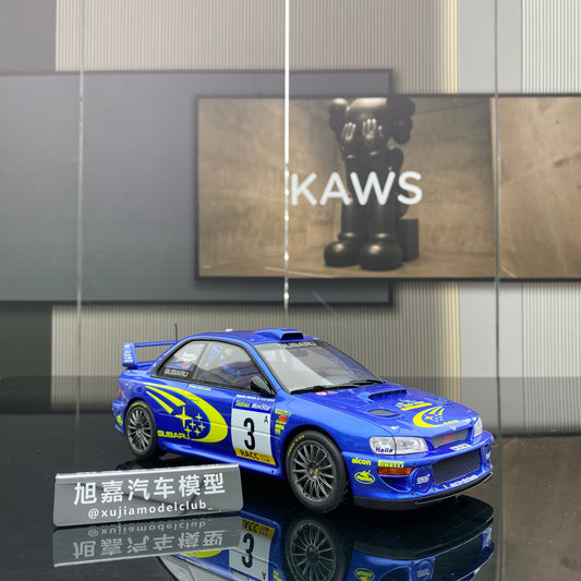 OTTO 1/18 Subaru IMPREZA S6 WRC Simulation Car Model Ornaments Gift OT472