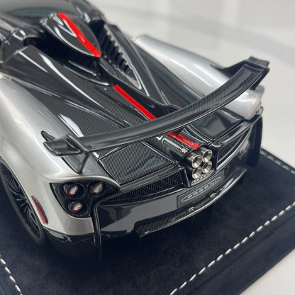 HH Model 1/18 Pagani Huayra Silver & Black Carbon HH662