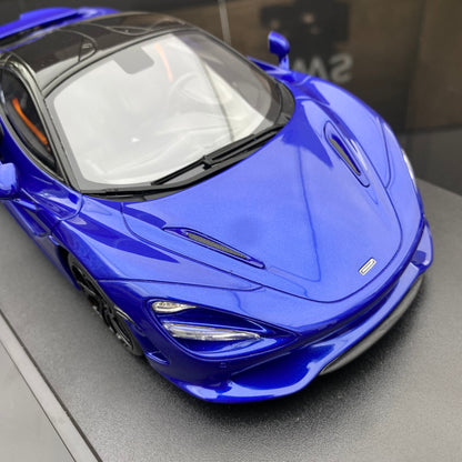 GT Spirit 1/18 McLaren 750S Coupe Blue Supercar Limited Edition Car Model Ornament