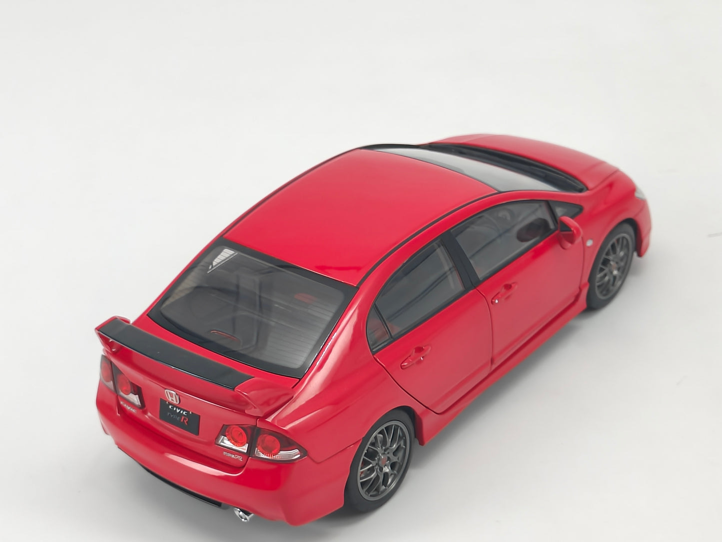 WELL 1/18 Honda Civic Type R (FD2) Red Alloy Full Open Car Model