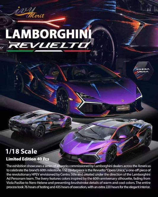 IVY Merit  1/18 Lamborghini Revuelto Opera Unica 60th Anniversary Paintwork