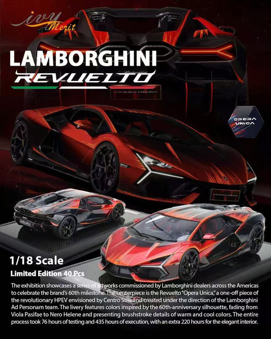 IVY Merit  1/18 Lamborghini Revuelto Opera Unica 60th Anniversary Paintwork