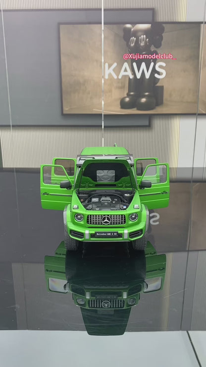 Almost Real 1/18 Mercedes-Benz AMG G63 4X4² Matt Green Big G Car Model Ornament