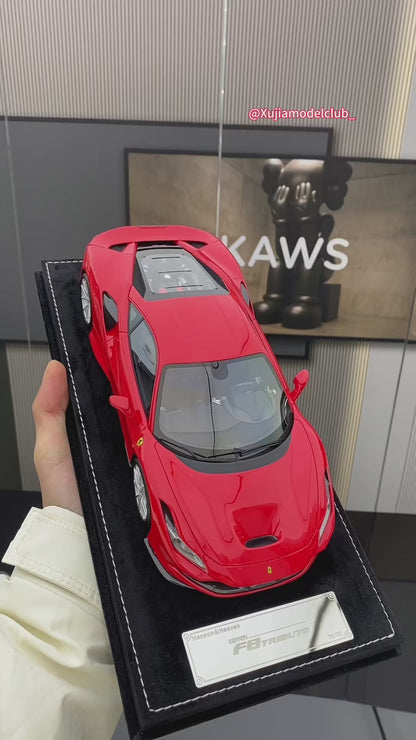 Adorno de coche Ferrari F8 Standard Red de edición limitada, modelo HH 1/18