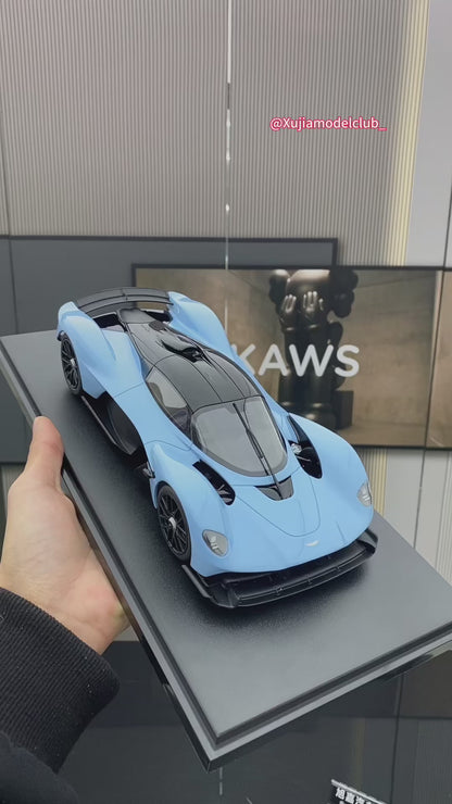 GT Spirit 1/18 Aston Martin VALKYRIE Blue Resin Simulation Car Model Ornaments
