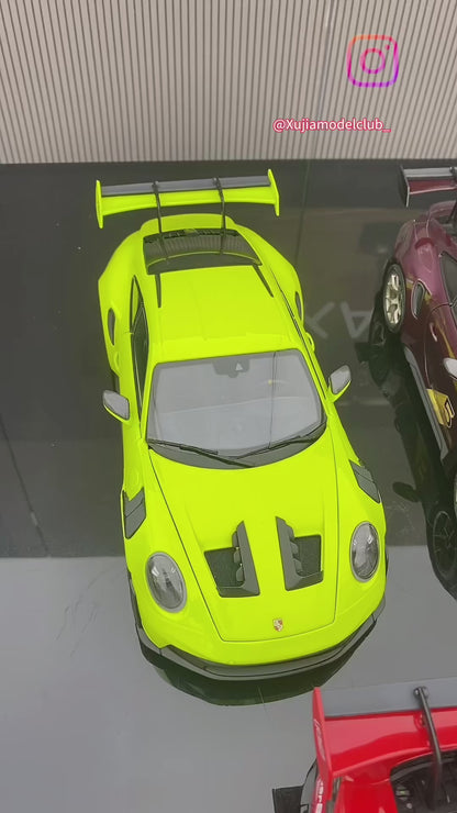 MINICHAMPS 1/18 Porsche 911 992 GT3RS Simulation Alloy Car Model Collection Price 1389-1428yuan