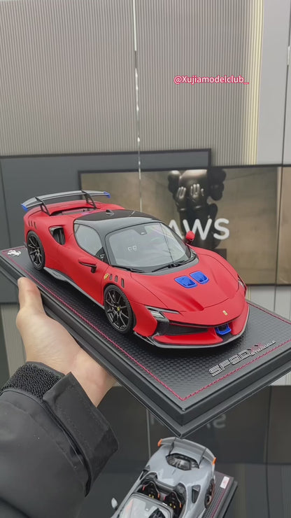 Ferrari SF90 XX Stradale, edición limitada, modelo coleccionable, escala 1/18