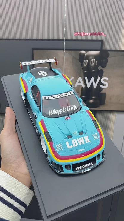 Topspeed 1/18 Mazda RX-7 LB- Super Silhouette Liberty Walk Europe Limited Edition Car Model Ornament
