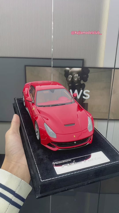 Adornos para el modelo Ferrari F12 Berlinetta rojo estándar de edición limitada, modelo HH 1/18