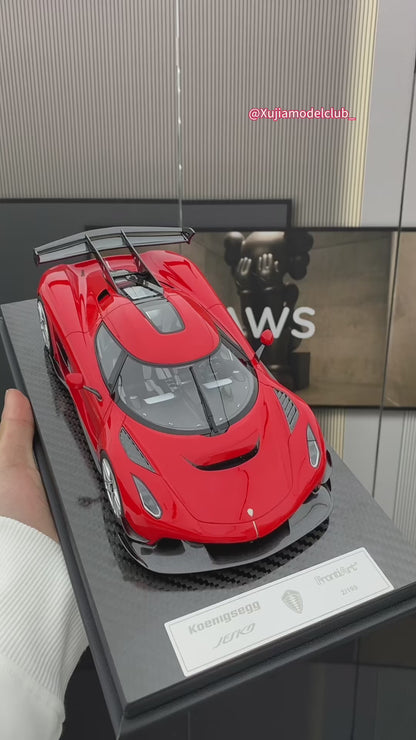 FRONTIART 1/18 Koenigsegg Jesko red simulation car model ornament