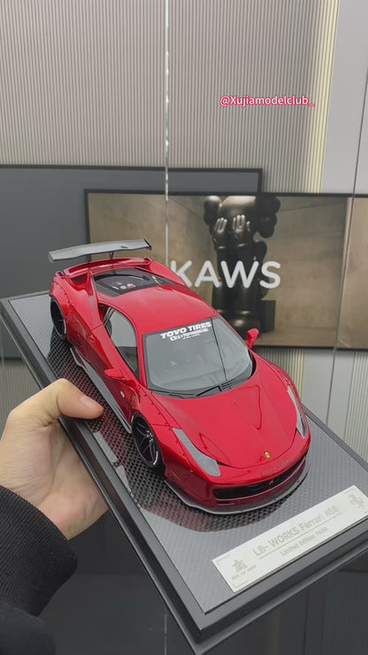 Ferrari 458 GT 1.0 Burgundy Edición Limitada Modelo BBA 1/18