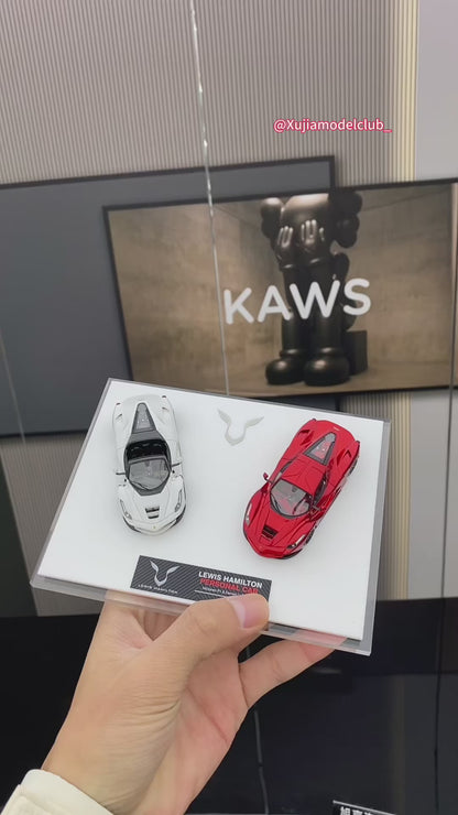 DMH 1/64 LaFerrari Aperta Hamilton Edition car model set